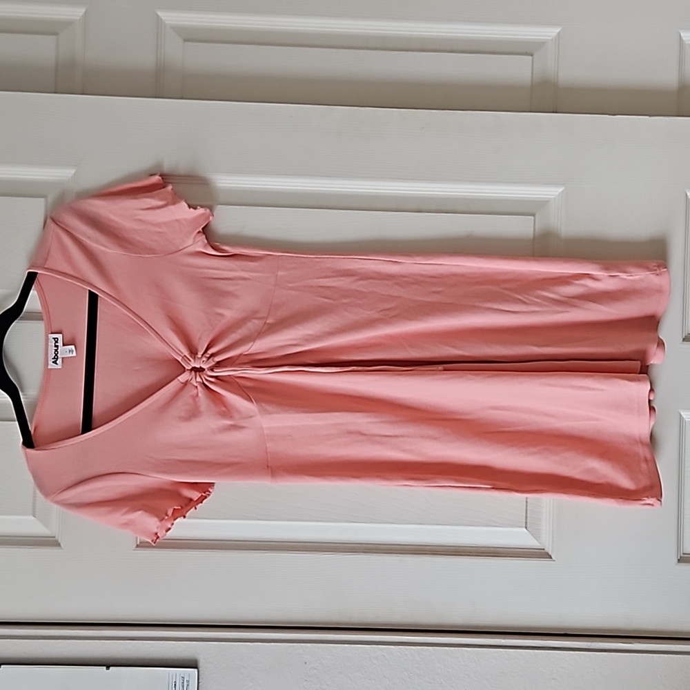Abound Ribbed Mini Dress with Gathered Chest Detail Size L,NWOT